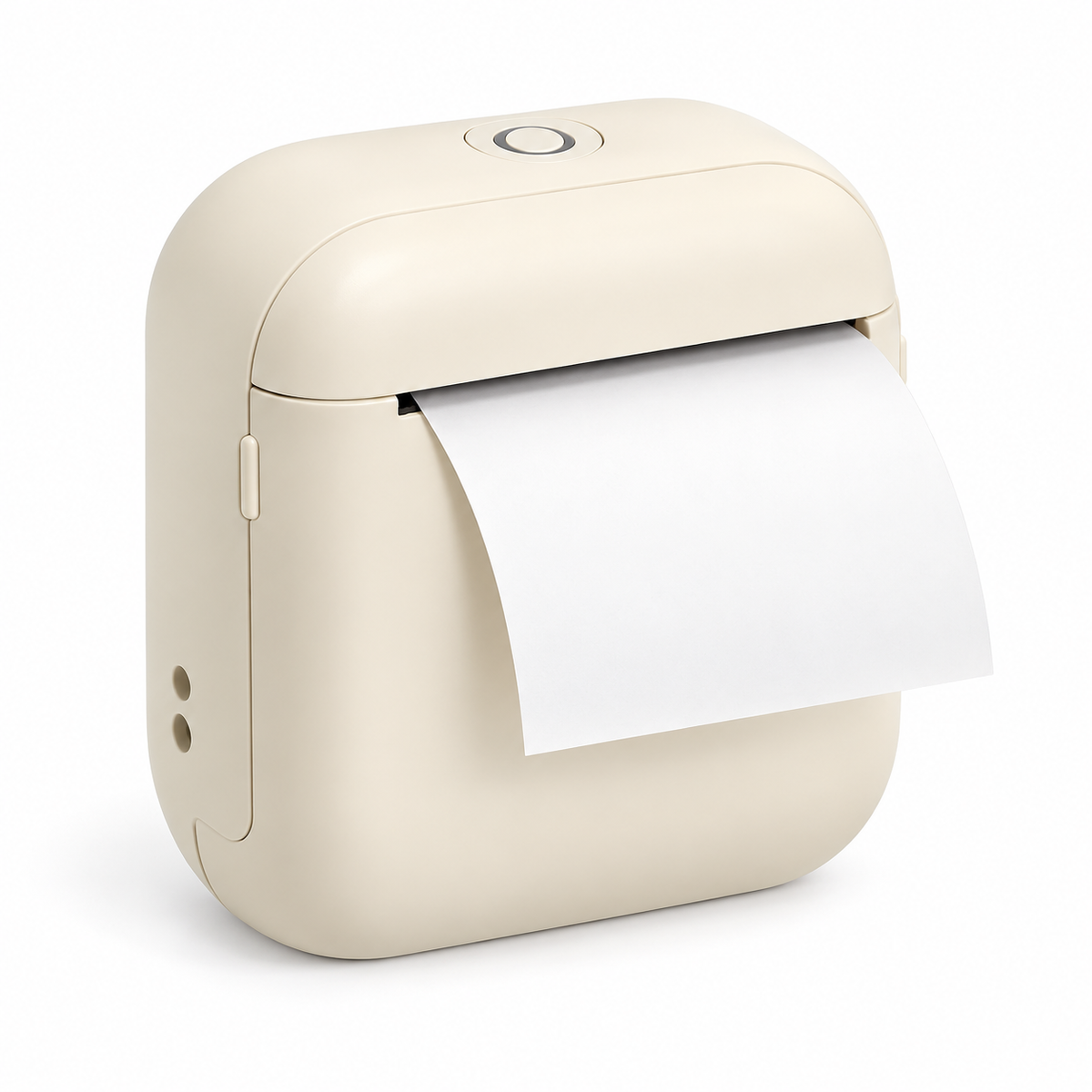 Clean white-background beige thermal printer main image