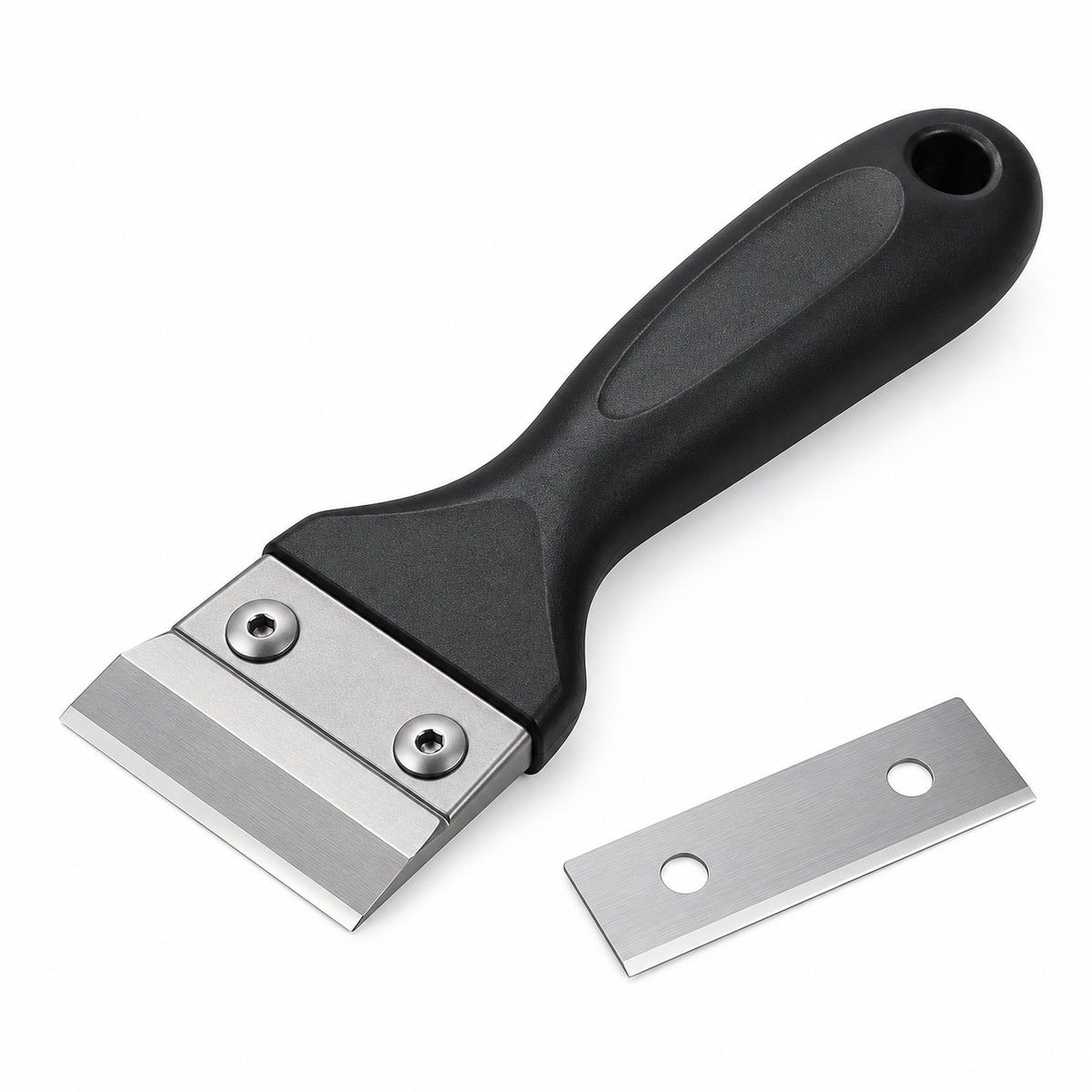Tungsten steel repair scraper on white background