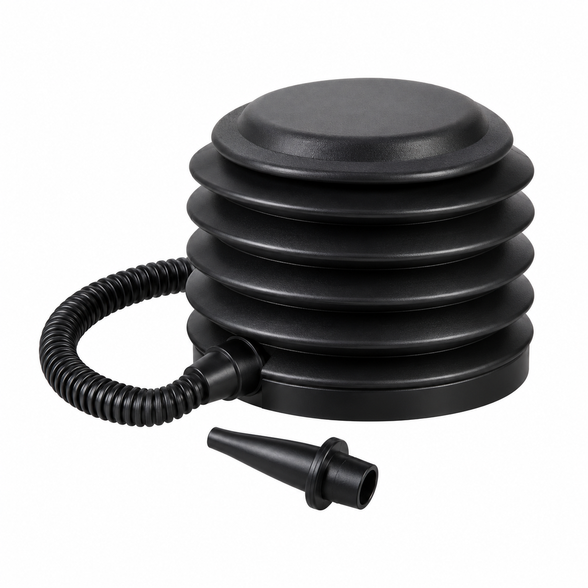 Manual hand pump on white background