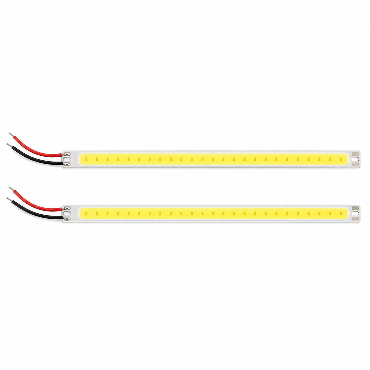 17 cm COB LED vehicle light strips on white background