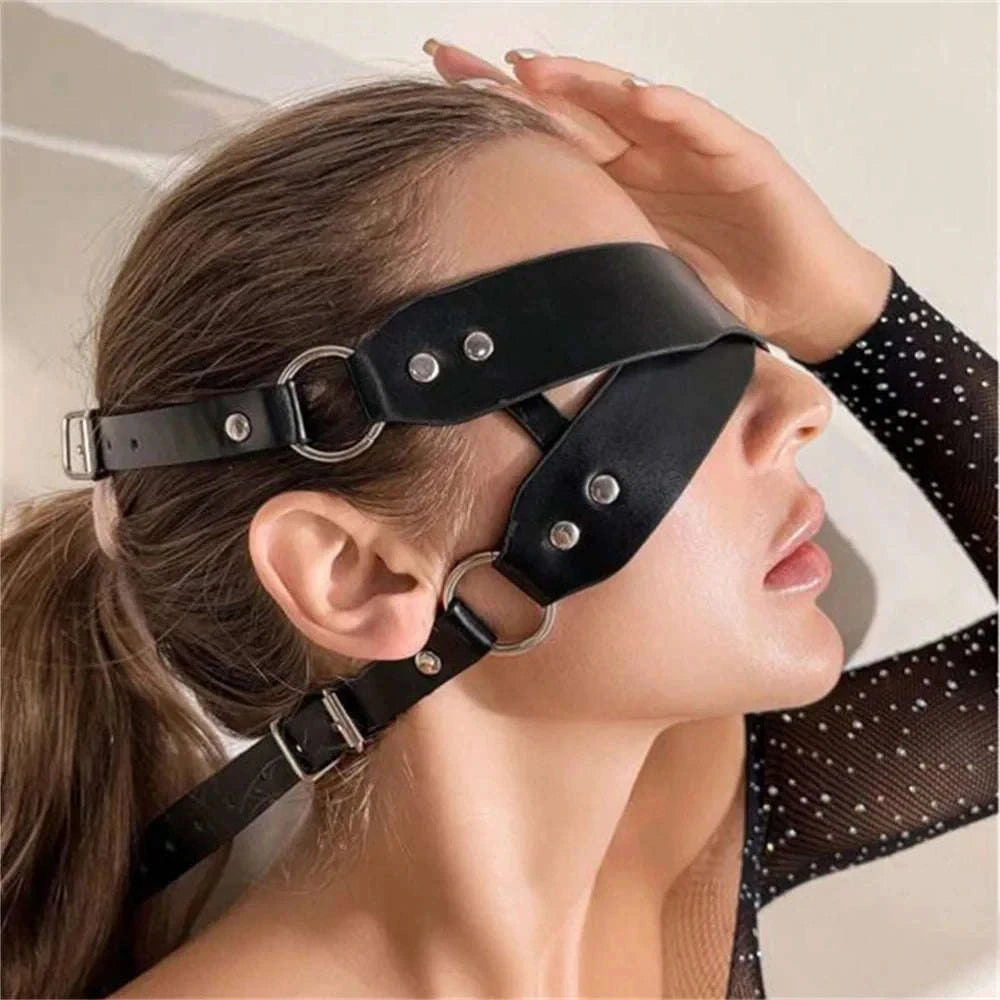 Exotic Leather Half Face Mask-9