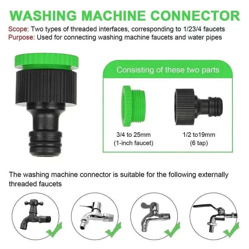 Expandable Magic Hose for Easier Home, Garden, and Car Care-Green / 25ft