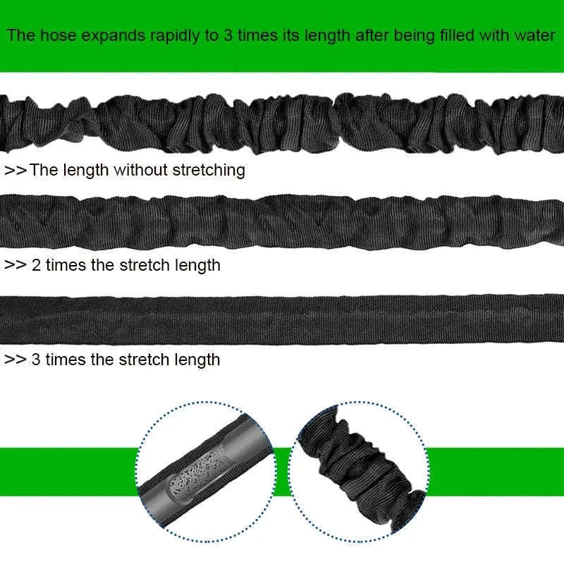 Expandable Magic Hose for Easier Home, Garden, and Car Care-Green / 25ft
