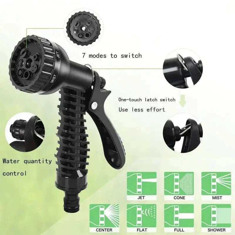 Expandable Magic Hose for Home & Garden Watering-Green / 25ft