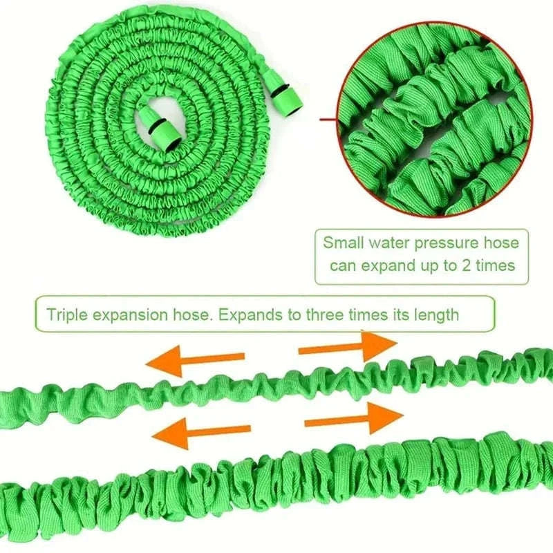Expandable Magic Hose for Home & Garden Watering-Green / 25ft