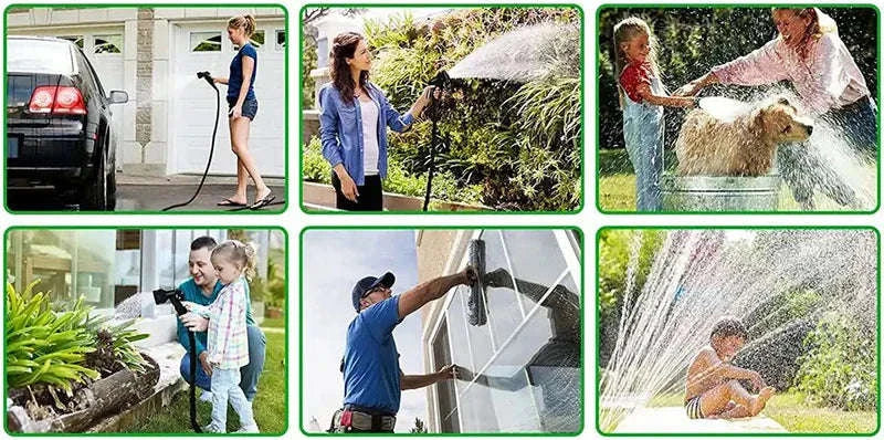 Expandable Magic Hose for Home & Garden Watering-Green / 25ft