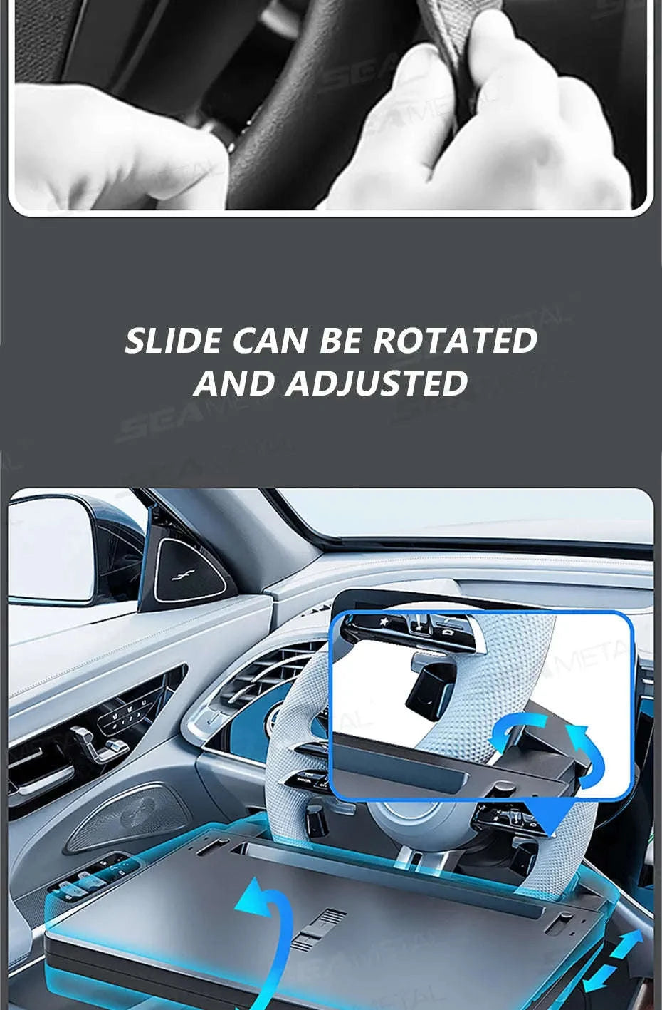 Extendable Steering Wheel Tray for Car-1pc