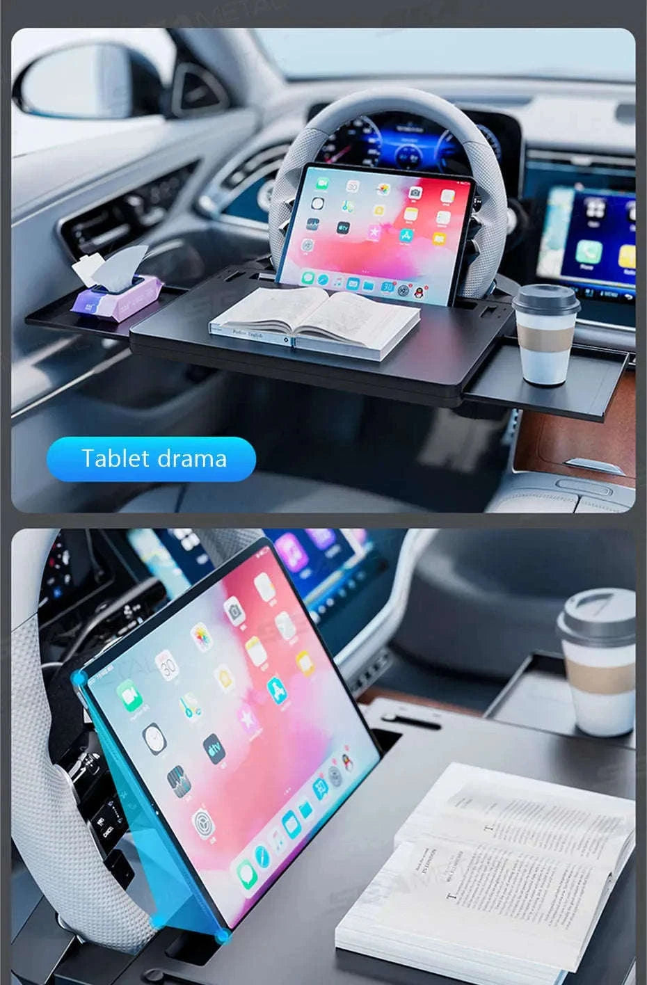 Extendable Steering Wheel Tray for Car-1pc