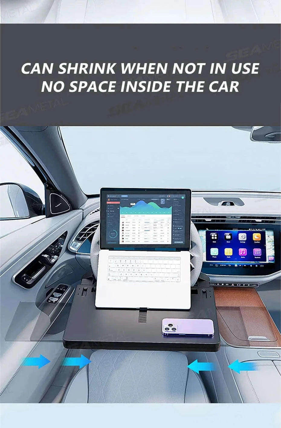 Extendable Steering Wheel Tray for Car-1pc