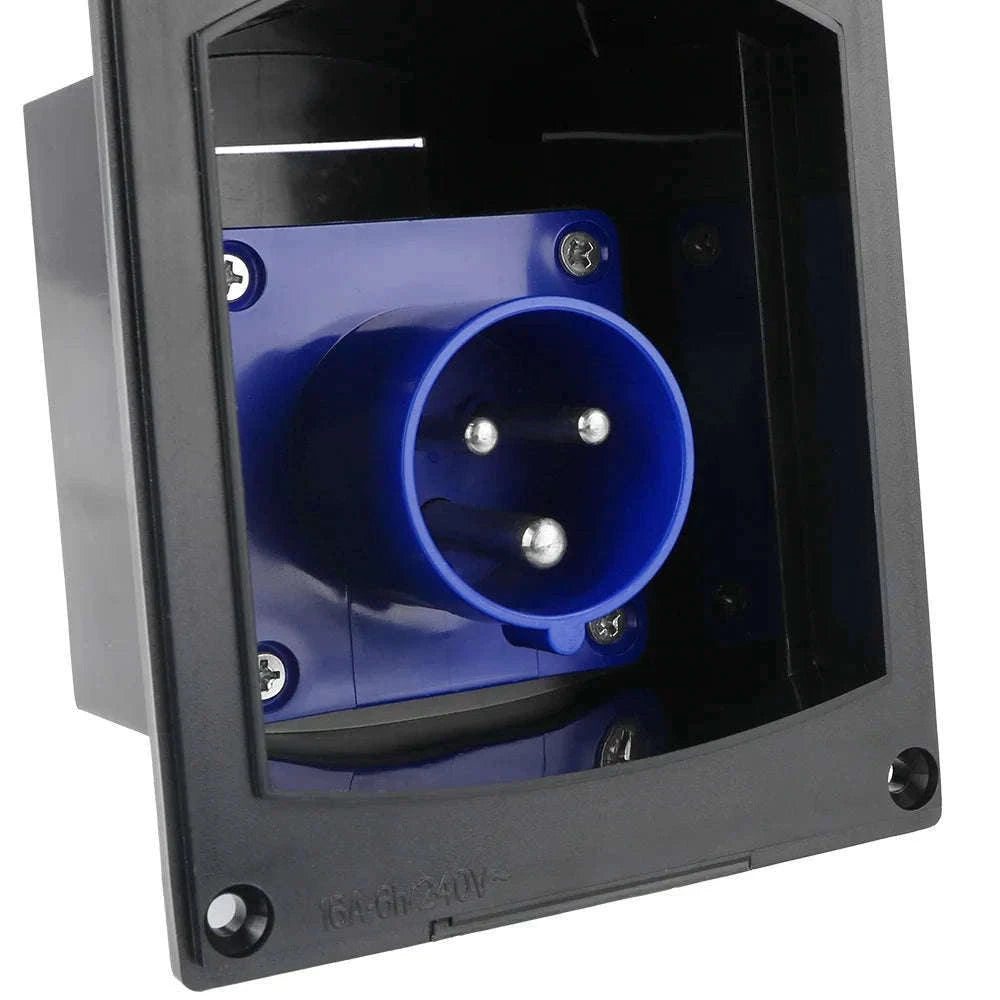External Flush Hook Up Socket with Cover 220V-240V 16A-Only Socket