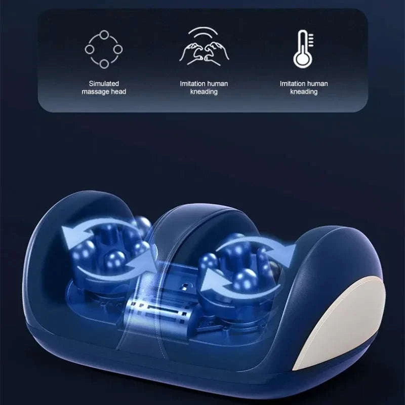 Extra Big Electric Foot Massager with Hot Compress Shiatsu Kneading-Foot Massager B / US Plug