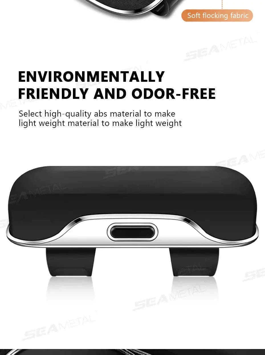 Extra-Large Car Glasses Case for Sun Visor-Brown 1pc