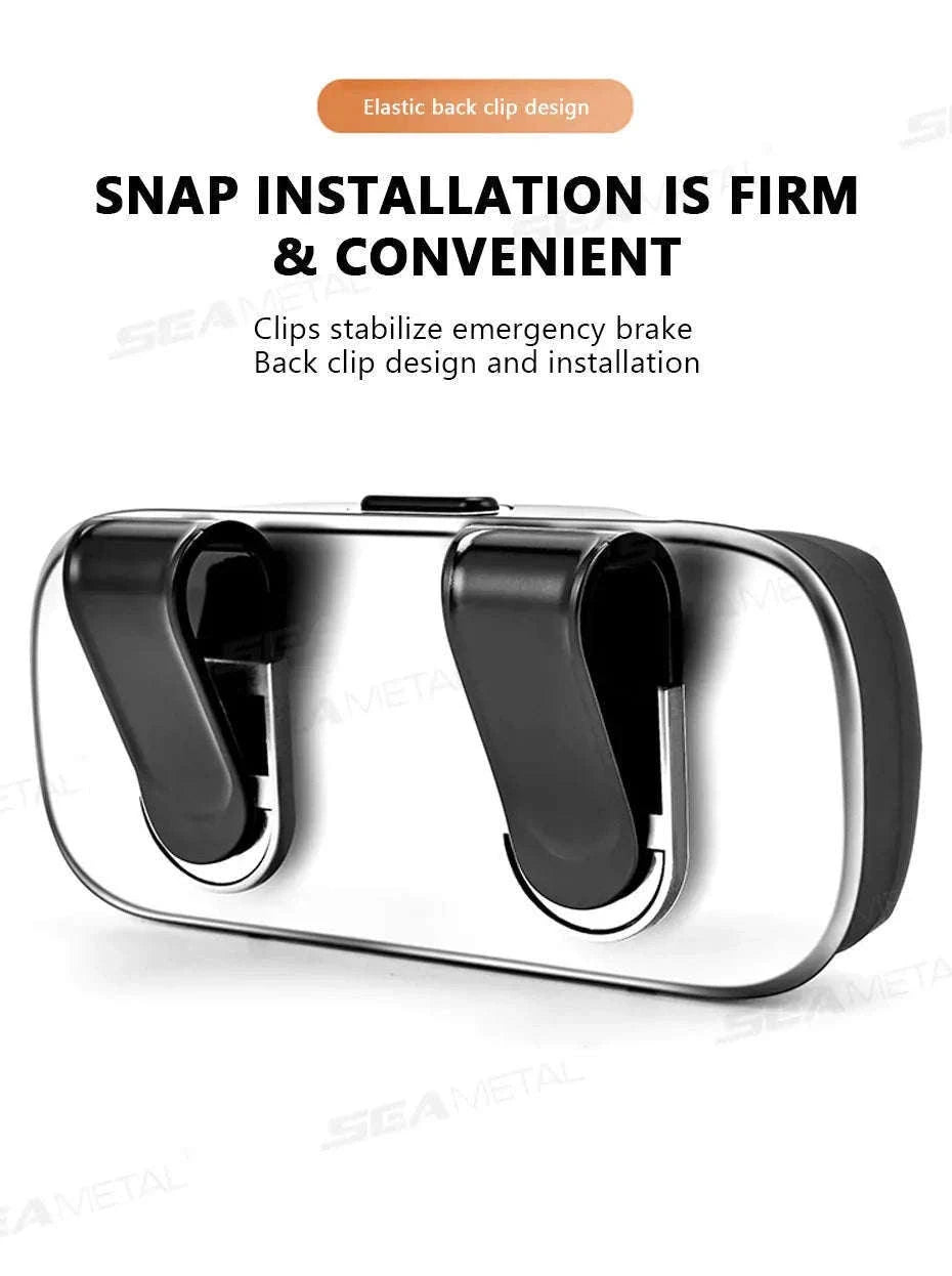 Extra-Large Car Glasses Case for Sun Visor-Brown 1pc