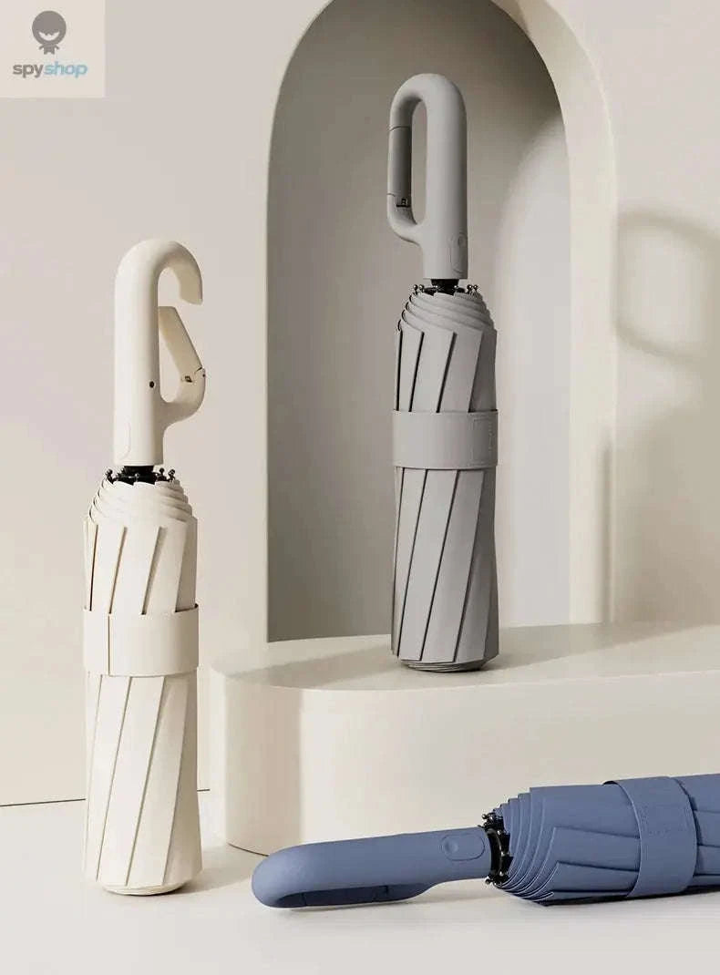 Extra-Large Windproof Umbrella – Wide Coverage, UV Protection, Automatic Open-Close-125Haze Blue