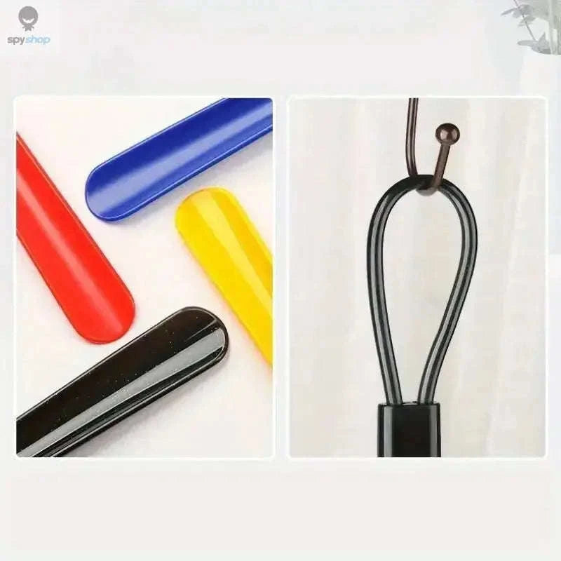 Extra Long Flexible Shoe Horn – Easy Entry Design for Comfortable Shoe Wearing-black