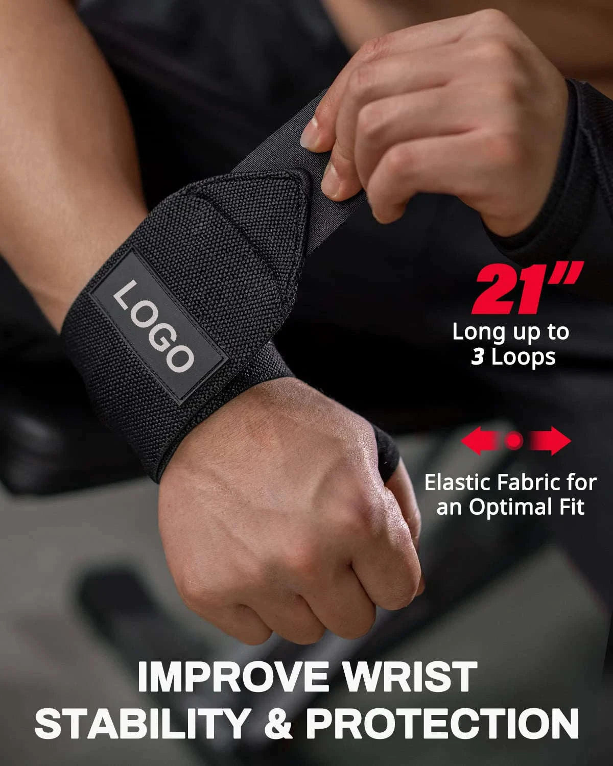 Extra Strength Wrist Wraps for Heavy Lifting Support-gray A / CN