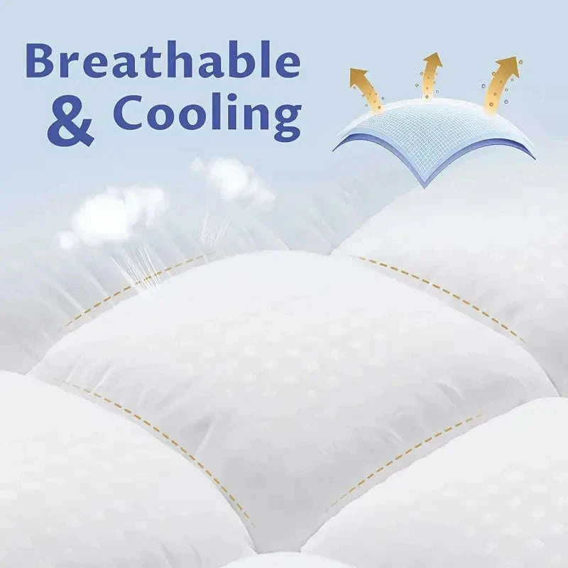 Extra Thick 1000GSM Cooling Mattress Topper with Deep Pocket Fit-Blue / Full / United States