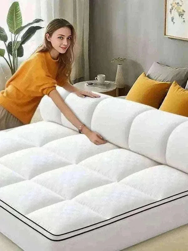Extra Thick 1000GSM Cooling Mattress Topper with Deep Pocket Fit-Blue / Full / United States