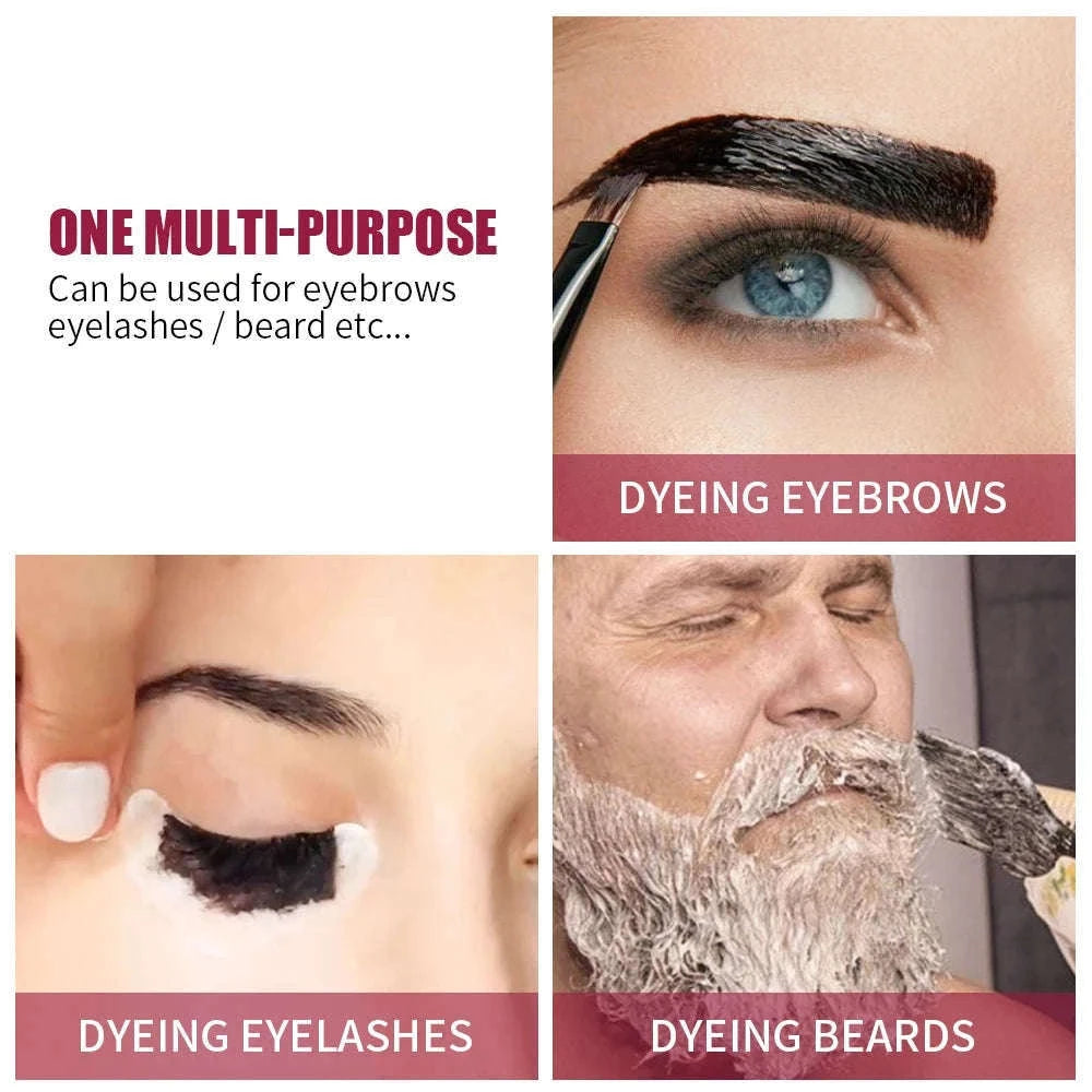 Eyelash & Eyebrow Tint Kit – Long-Lasting Brow and Lash Dye-Coffee / United States