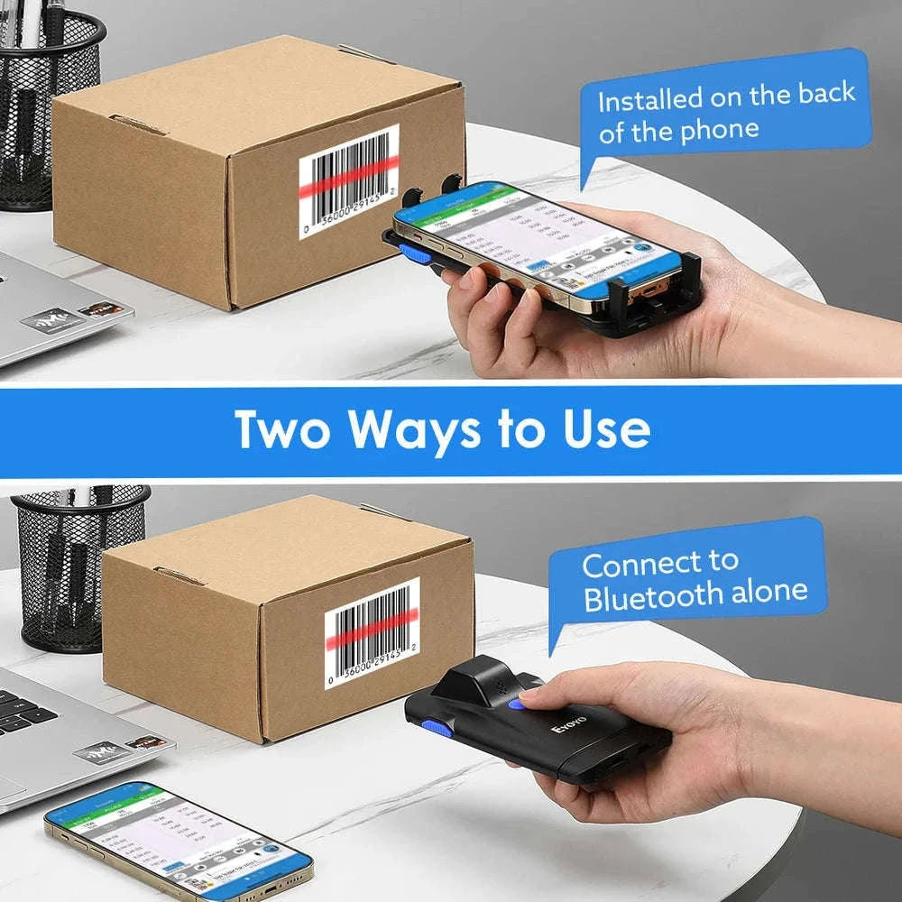 Eyoyo 2D Phone Back Clip Bluetooth Barcode Scanner-Default Title