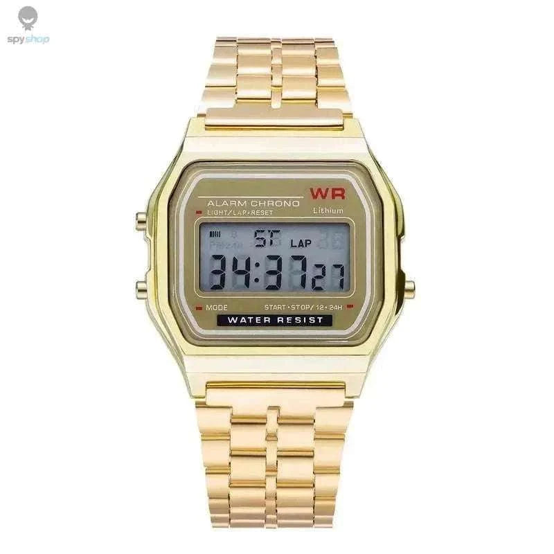 F91W Steel Band LED Digital Sports Watch – Sleek Style and Everyday Function-