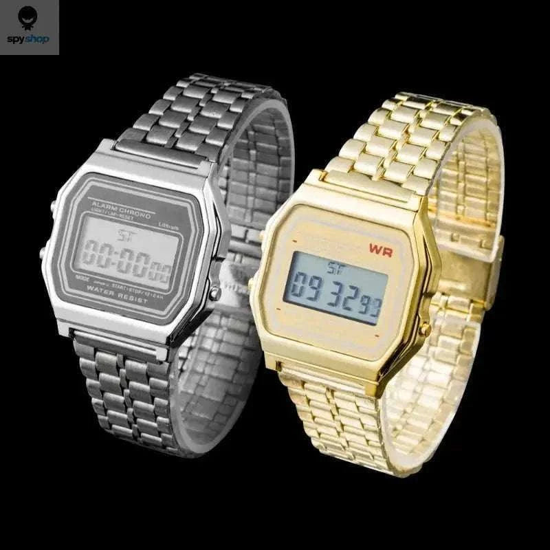 F91W Steel Band LED Digital Sports Watch – Sleek Style and Everyday Function-
