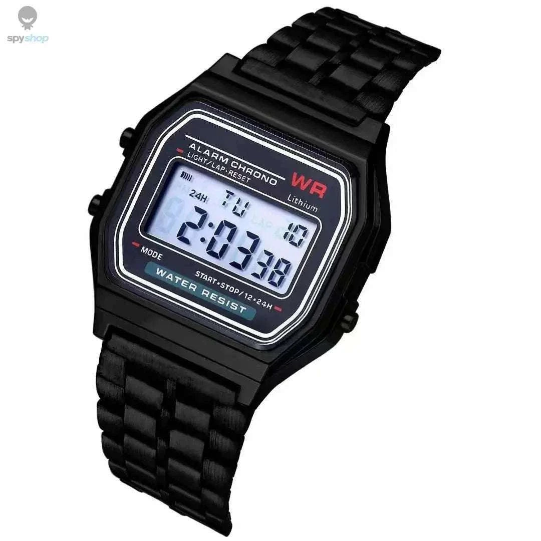 F91W Steel Band LED Digital Sports Watch – Sleek Style and Everyday Function-
