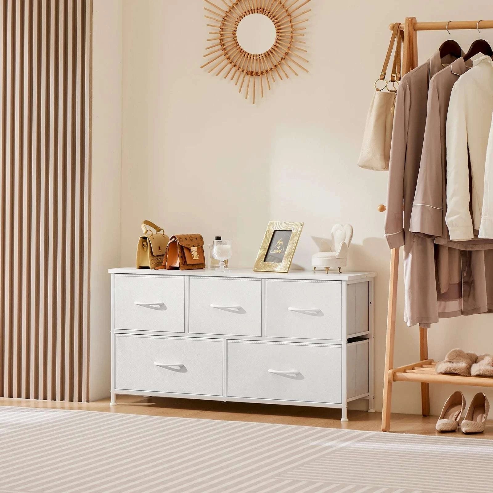Fabric Drawer Dresser with 5/7/10 Drawers Bedroom Storage Unit-7 Drawers / United States