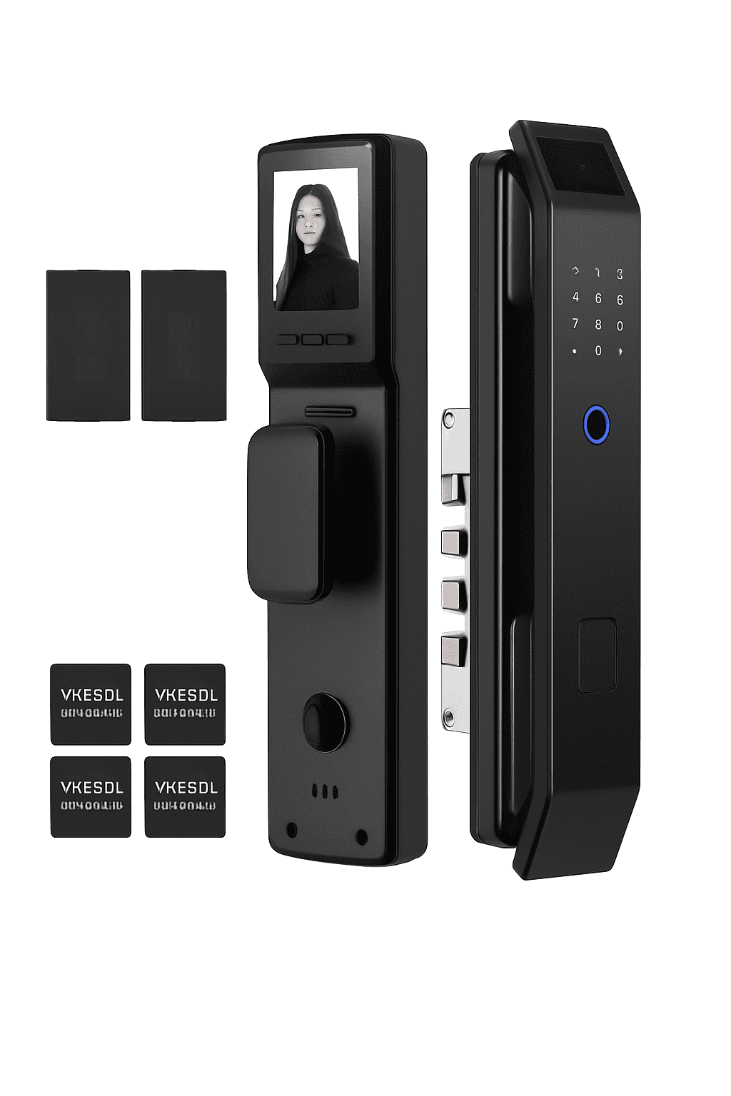 Face Recognition Digital Door Lock with Camera, Fingerprint & Keyless Entry-D14P 30280 S-C D-H / United States / Wishome app version