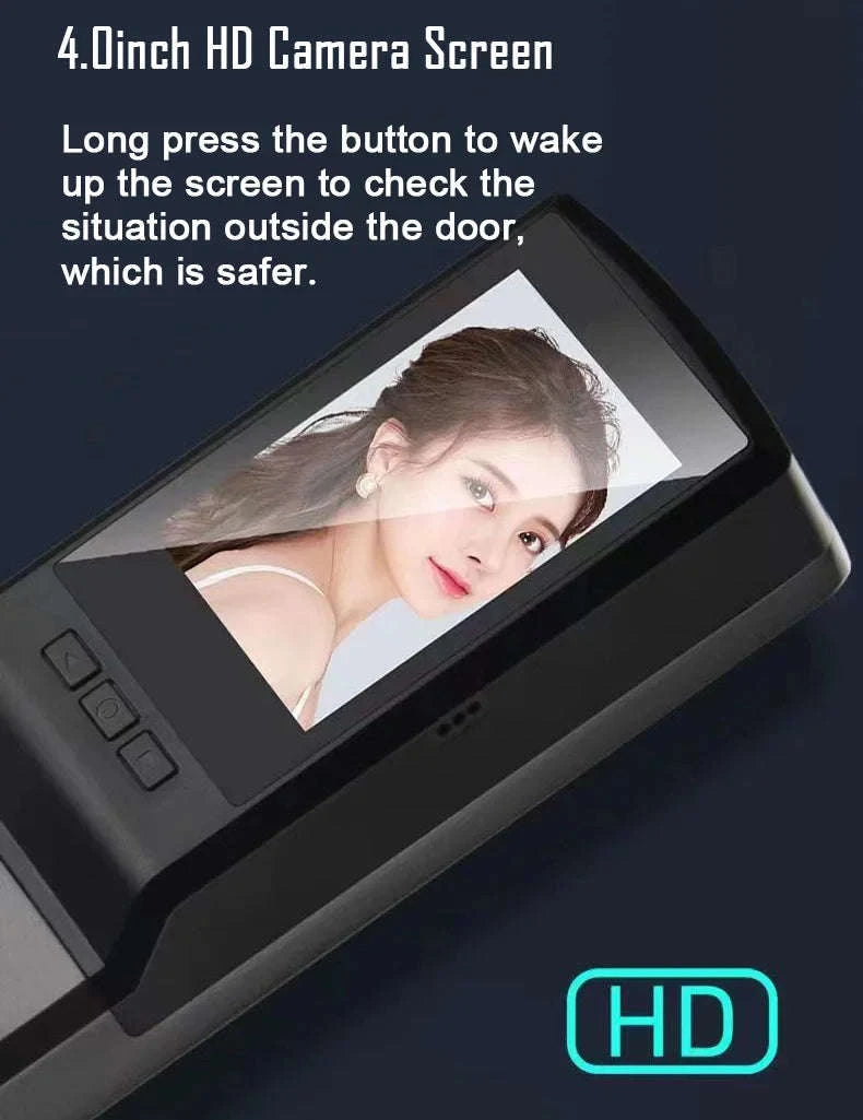 Face Recognition Digital Door Lock with Camera, Fingerprint & Keyless Entry-D14P 30280 S-C D-H / United States / Wishome app version