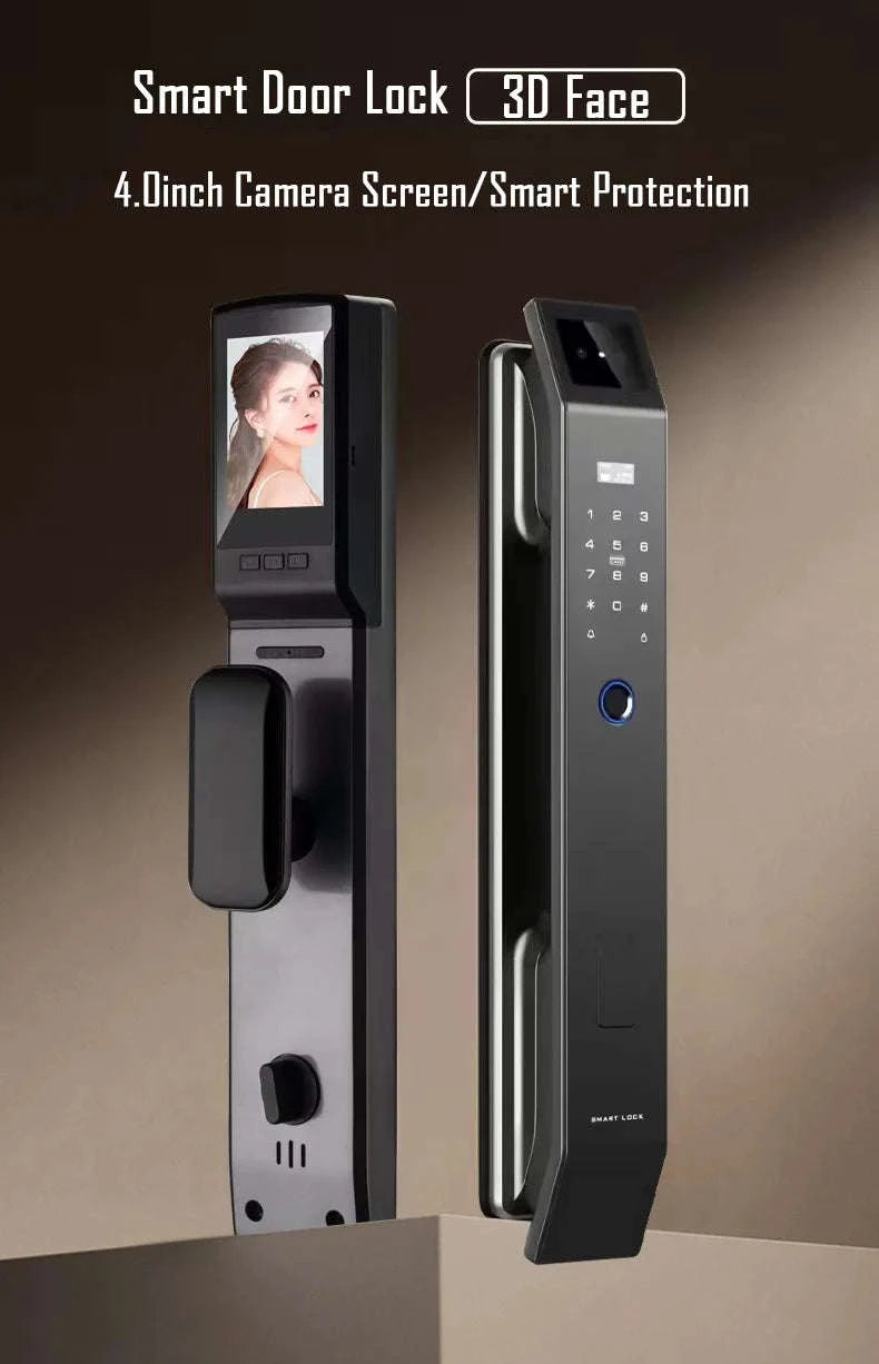 Face Recognition Digital Door Lock with Camera, Fingerprint & Keyless Entry-D14P 30280 S-C D-H / United States / Wishome app version