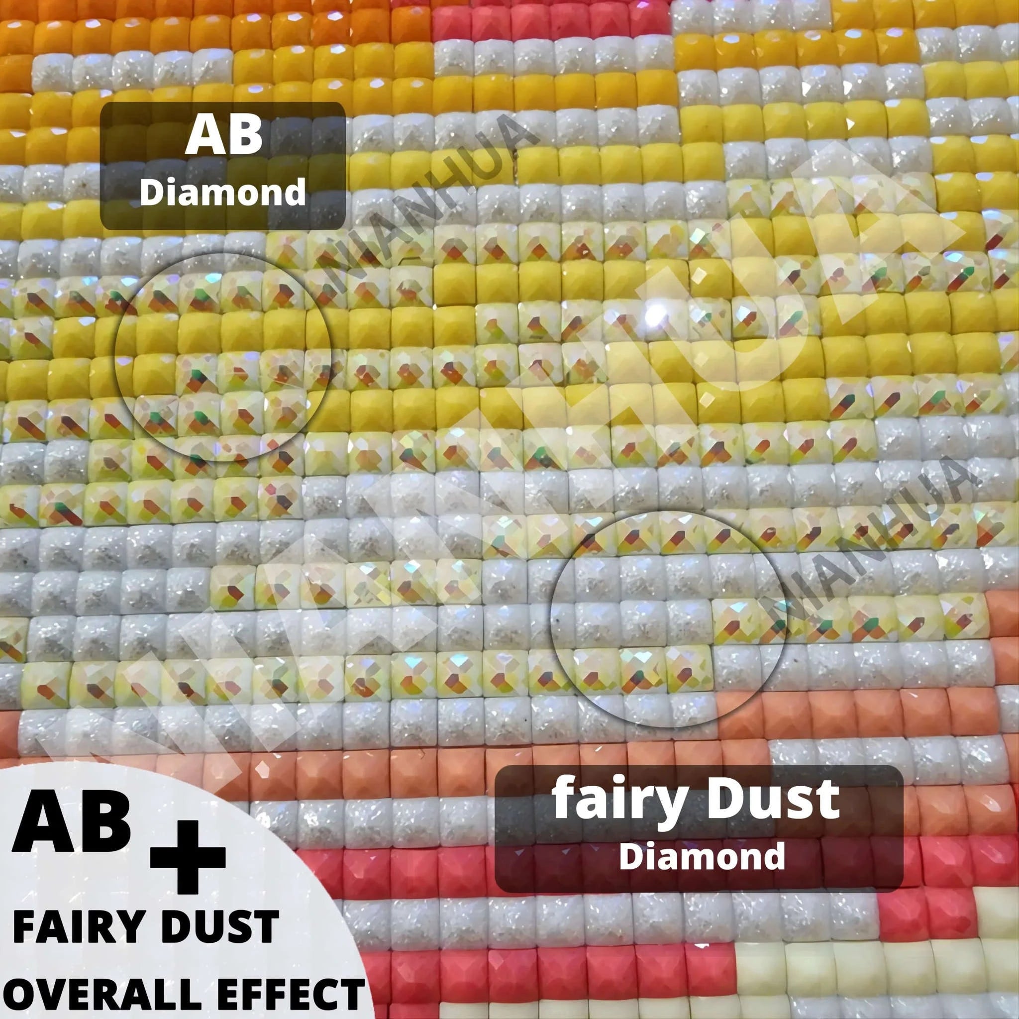 Fairy Dust Diamond Painting Kit-HKQTA35-9 / AB FD Square 40x50cm