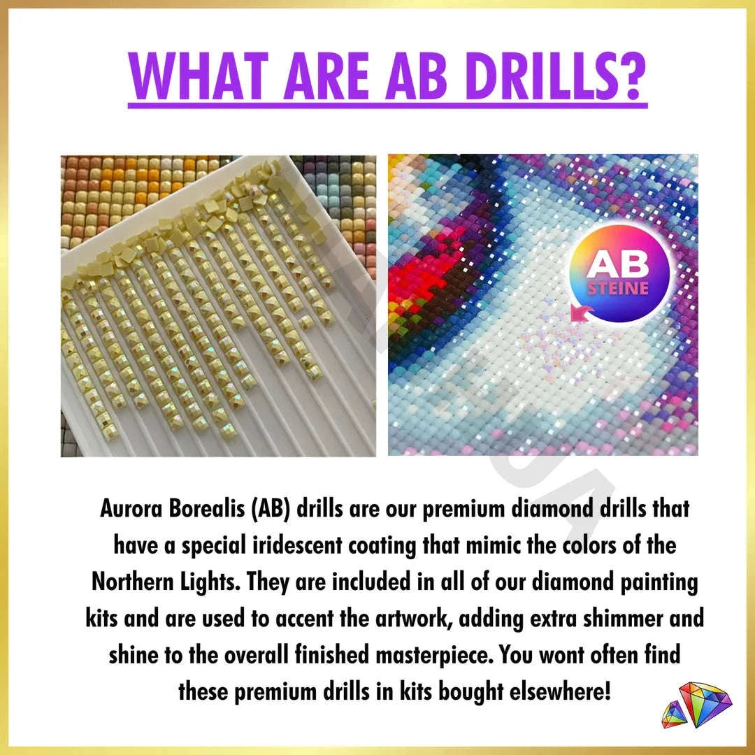 Fairy Dust Diamond Painting Kit-HKQTA35-9 / AB FD Square 40x50cm