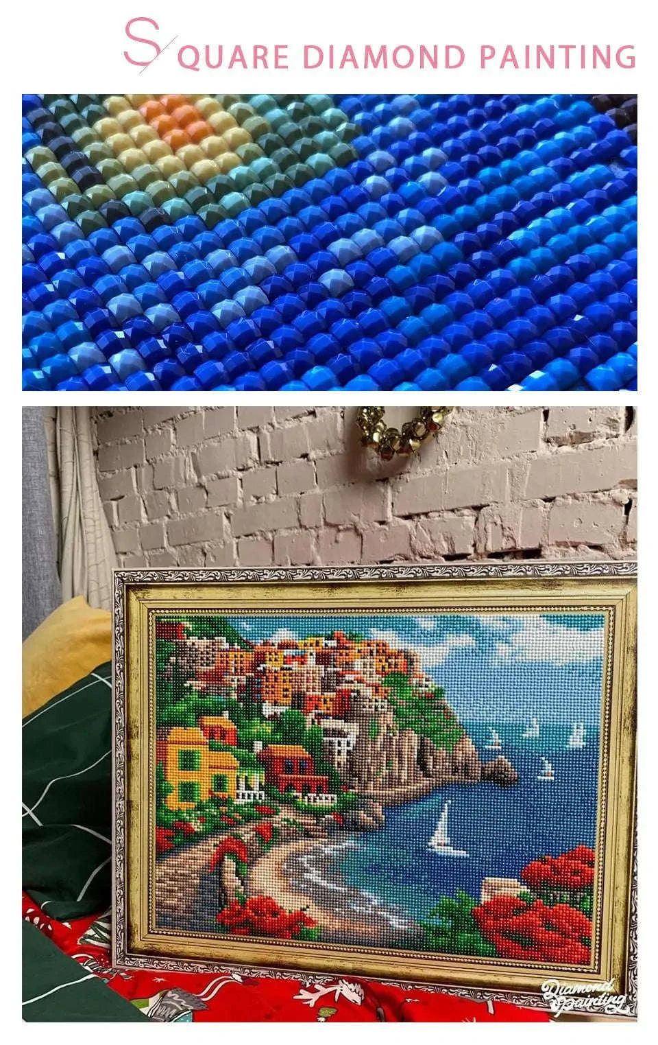 Fairy Dust Diamond Painting Kit-HKQTA35-9 / AB FD Square 40x50cm