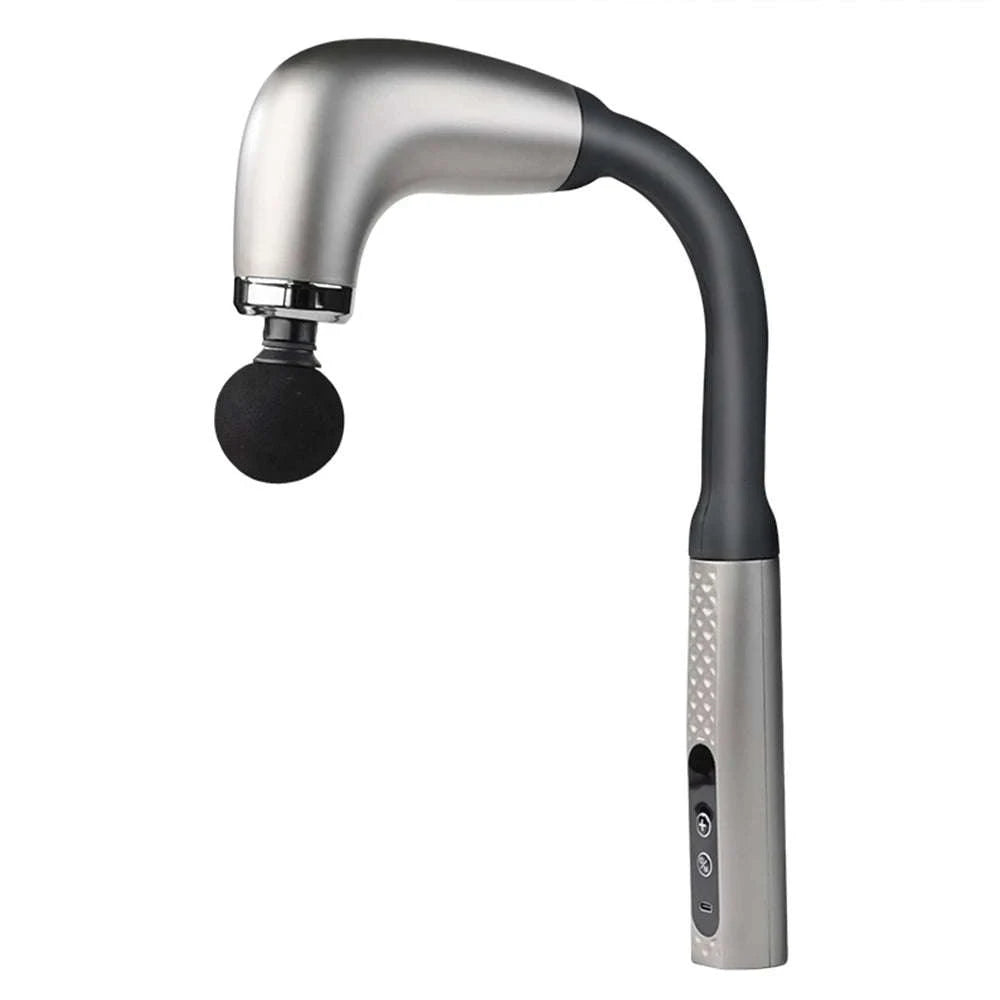 Fascia Gun with Extended Handle for Deep Muscle Relief-Black