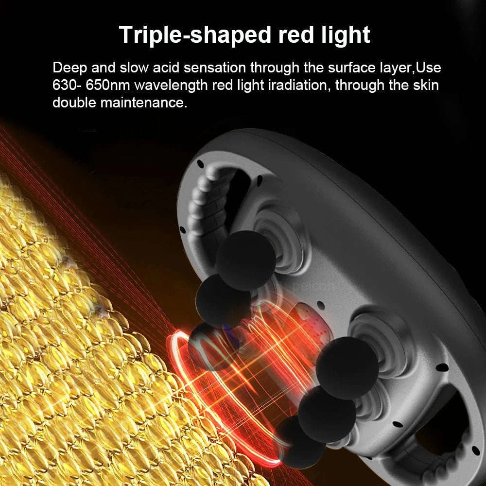 Fascia Massage Gun Six-Head Percussion Massager-Black