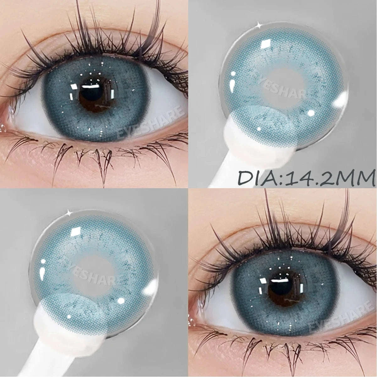 Fashion Colored Contact Lenses for Stunning Eye Effects-MONTREUX-GRAY / China Mainland / 0
