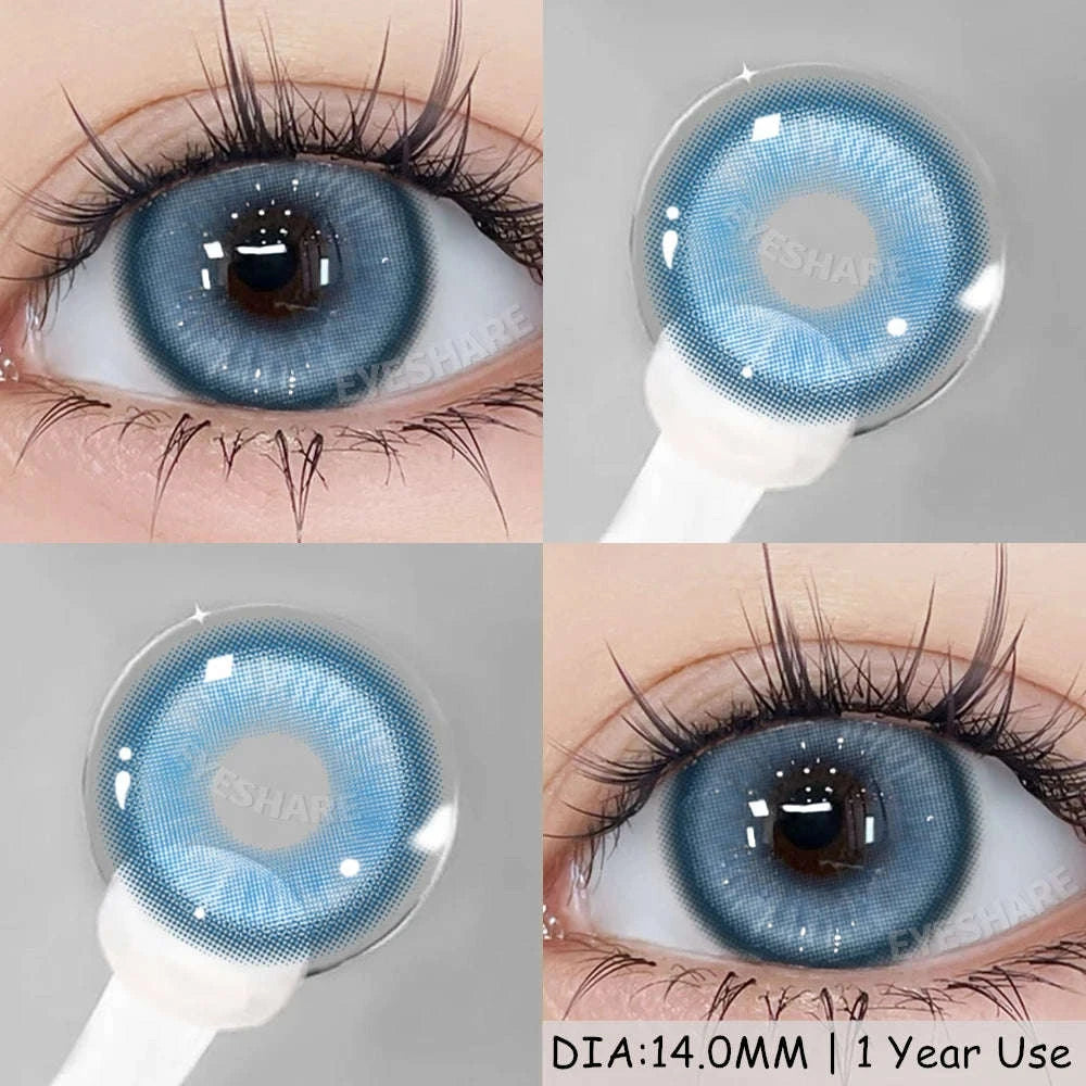 Fashion Colored Contact Lenses for Stunning Eye Effects-MONTREUX-GRAY / China Mainland / 0