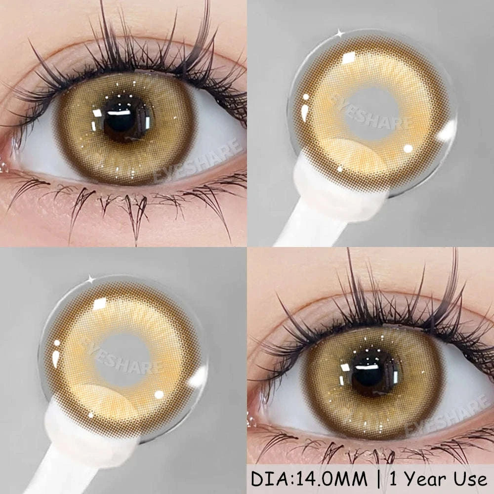 Fashion Colored Contact Lenses for Stunning Eye Effects-MONTREUX-GRAY / China Mainland / 0