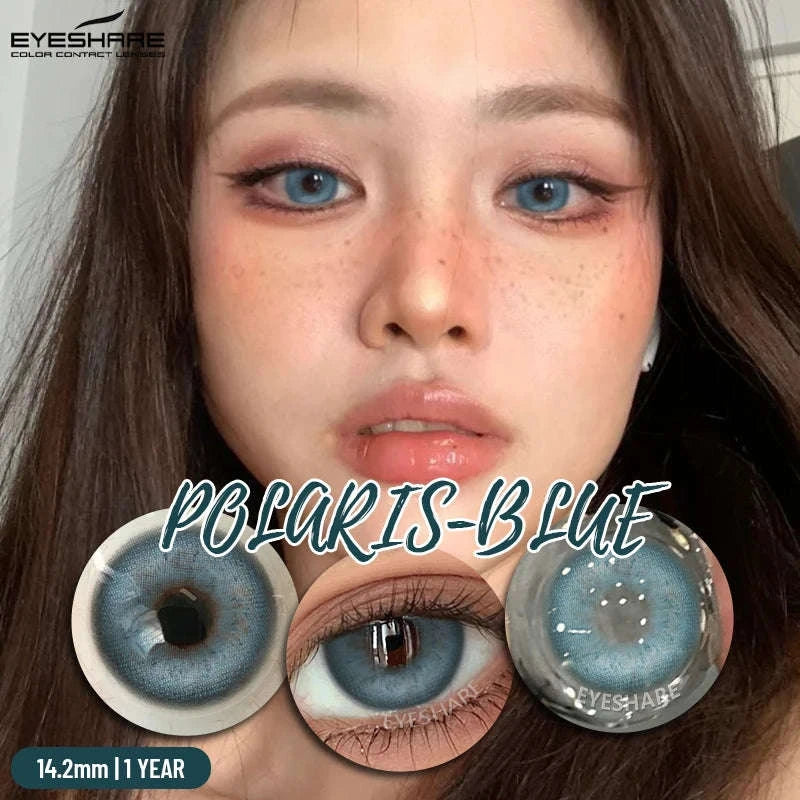 Fashion Colored Contact Lenses for Stunning Eye Effects-MONTREUX-GRAY / China Mainland / 0