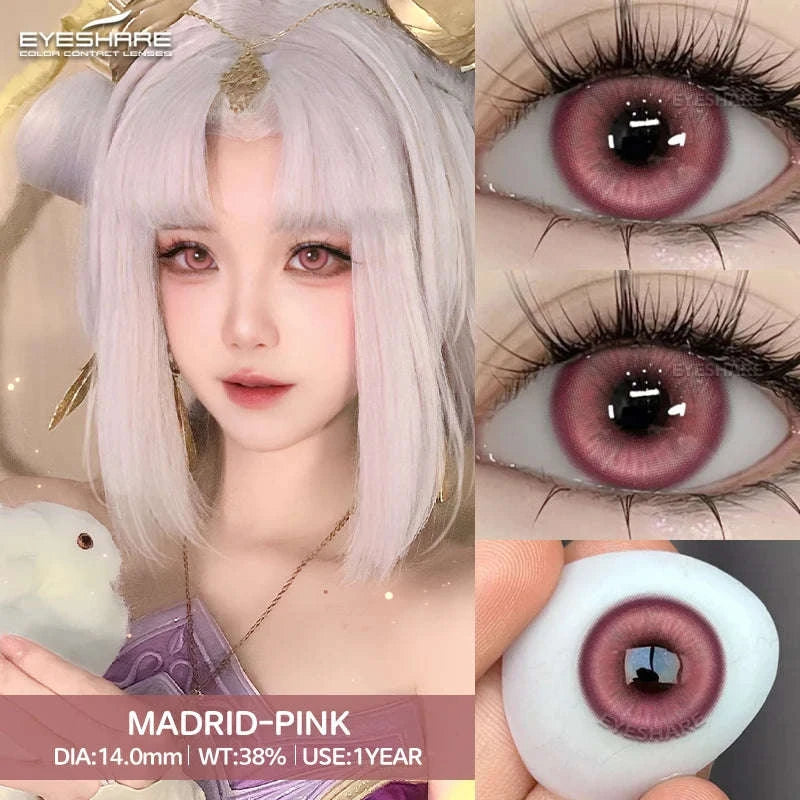 Fashion Colored Contact Lenses for Stunning Eye Effects-MONTREUX-GRAY / China Mainland / 0