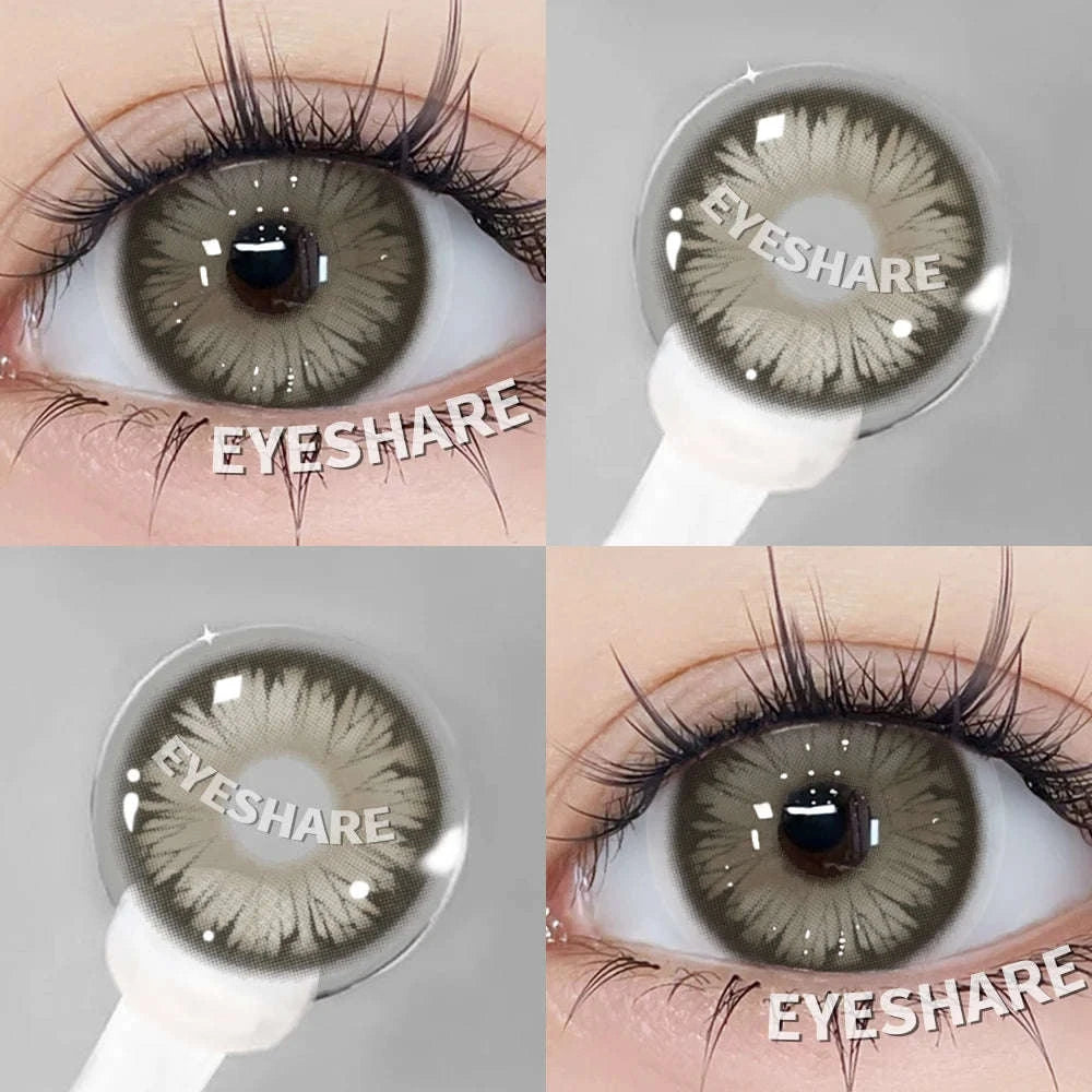 Fashion Colored Contact Lenses for Stunning Eye Effects-MONTREUX-GRAY / China Mainland / 0