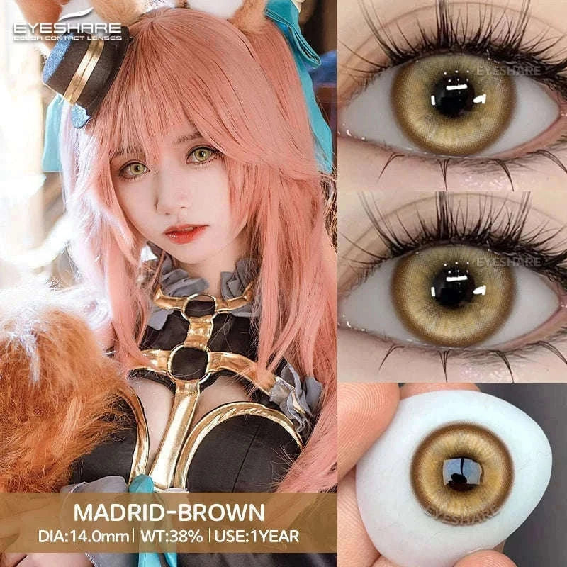 Fashion Colored Contact Lenses for Stunning Eye Effects-MONTREUX-GRAY / China Mainland / 0