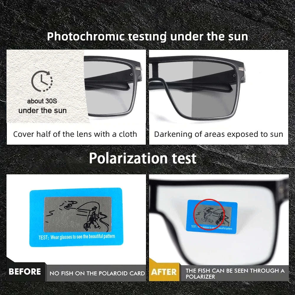 Fashion Photochromic Polarized Sunglasses for Men and Women-Other / C5 / China Mainland