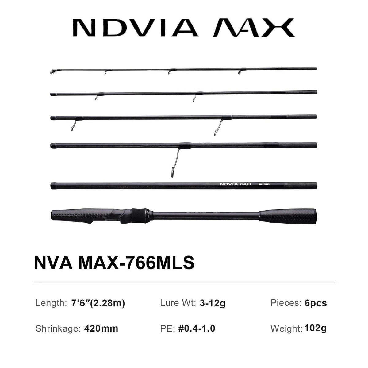 Fast Action Carbon Spinning Rod for Ajing & Eging 8FT–8.6FT-Spinning-862ML