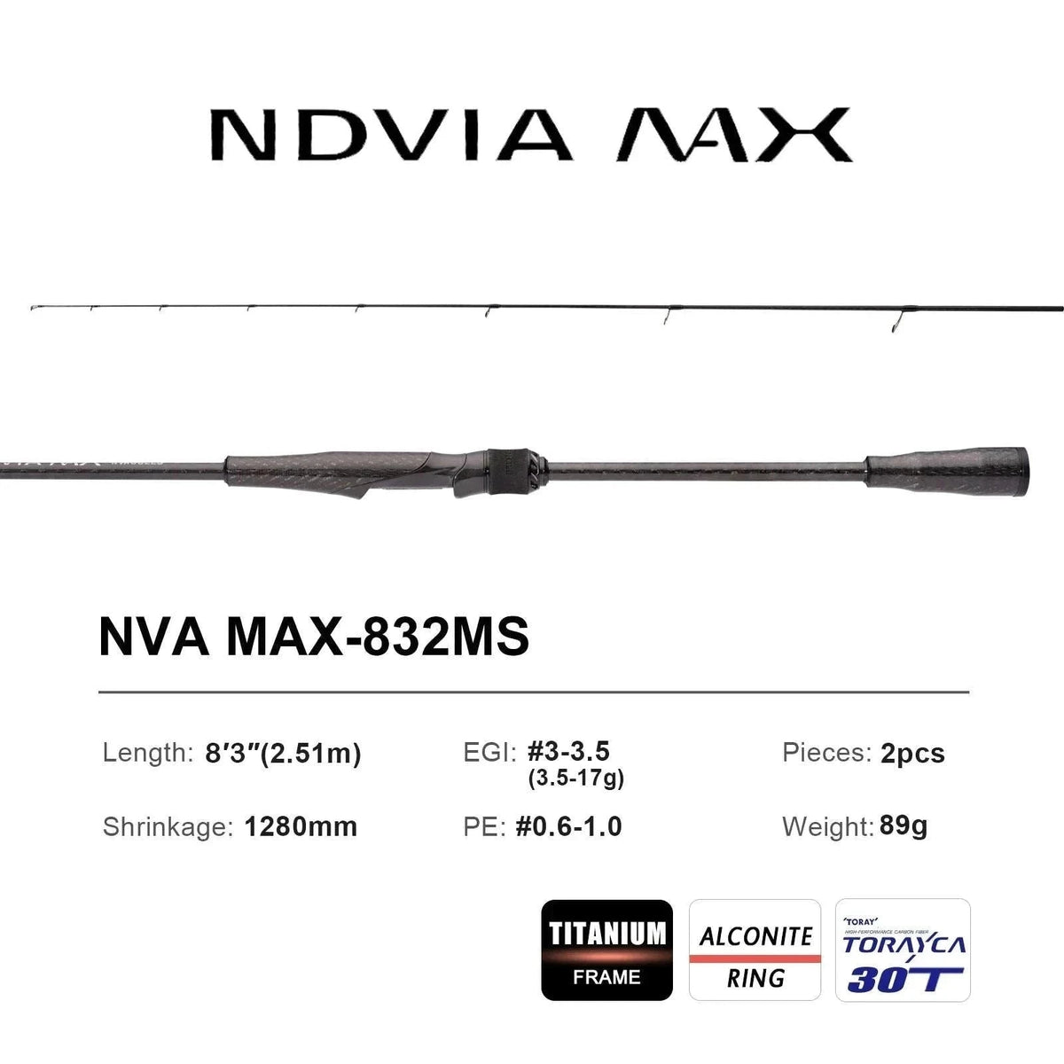 Fast Action Carbon Spinning Rod for Ajing & Eging 8FT–8.6FT-Spinning-862ML