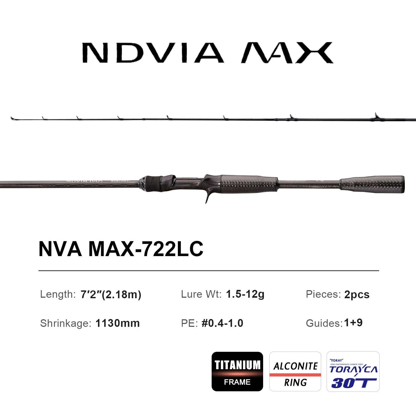 Fast Action Carbon Spinning Rod for Ajing & Eging 8FT–8.6FT-Spinning-862ML