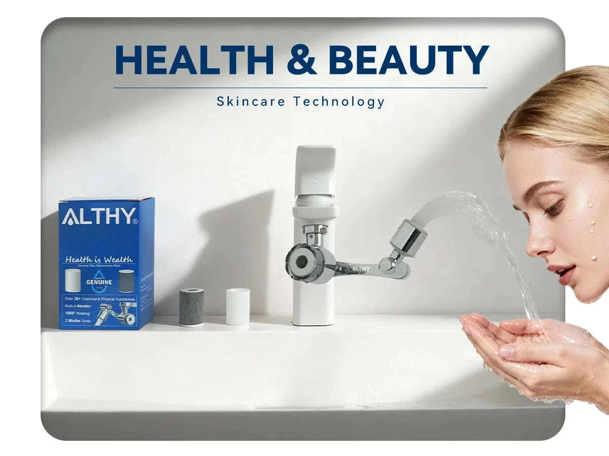 Faucet Aerator Water Filter 1080° Rotating 2 Spray Modes-1xHost and 9xfilters / China Mainland