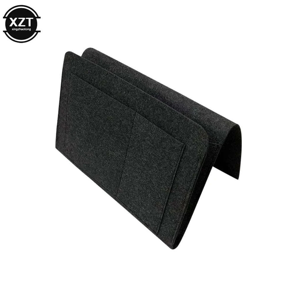 Felt Bedside Storage Organizer with Multi-Pocket Design-black / 27-22-8CM