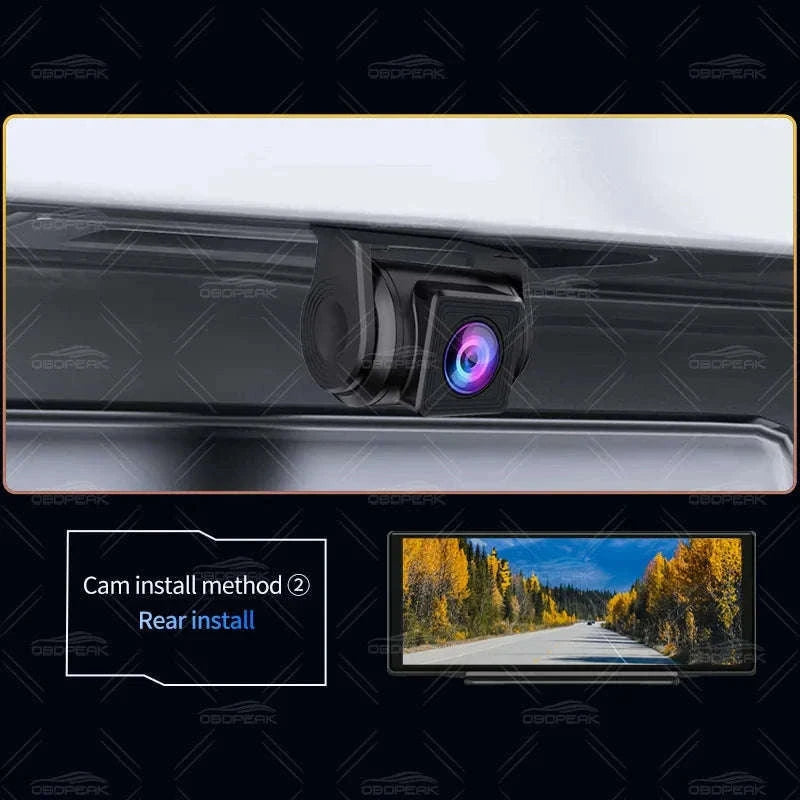 FHD 1080P Car Rear View Camera Waterproof 2.5mm Jack-10M Cable